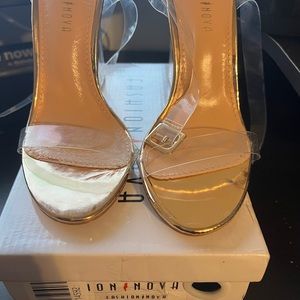 Fashion Nova The Glass Slipper Maria-2 Rose Gold Size 6